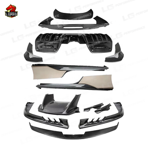 Parti <span class=keywords><strong>Auto</strong></span> di Alta Gamma per <span class=keywords><strong>Ferrari</strong></span> SF90, Upgrade allo Stile N, Labbro Anteriore e Diffusore Posteriore in Fibra di Carbonio Secca, Accessori <span class=keywords><strong>Auto</strong></span> - Product Image 3