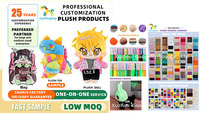 Peluche personnalisée OEM ODM, jouet en peluche doux, personnage de dessin animé, figurine d'anime, cadeau pour les fans, vente en gros, fabrication en usine