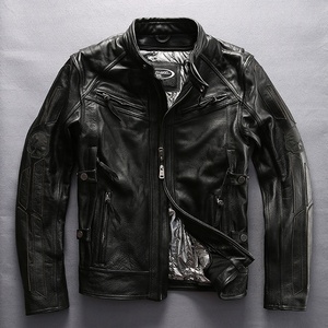Chaqueta <span class=keywords><strong>de</strong></span> Cuero para Motocicleta, Diseño Esqueleto Luminoso, la Más Popular, <span class=keywords><strong>de</strong></span> Alta Calidad, Personalizada, para Hombre, en Piel <span class=keywords><strong>de</strong></span> Vacuno, Venta Directa <span class=keywords><strong>de</strong></span> Fábrica - Product Image 5