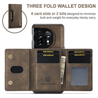 Étui de téléphone portefeuille en cuir détachable magnétique de poche de carte de luxe pour Oneplus 11 10 Pro Ace/10R Nord N200