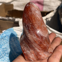 Naturel En Gros En Vrac Pierre Cristal Artisanat Feu Quartz Flamme Déco Pour La Décoration Cadeau