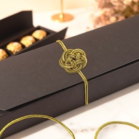 Rubans Gordon, épaisseur 1,7 mm, ruban élastique personnalisé de 2 cm avec nœud, nœuds cadeaux avec boucles élastiques pour l'emballage de boîtes de chocolat