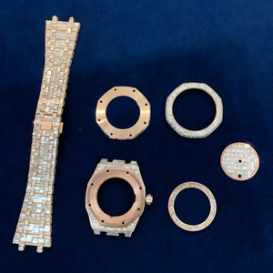 Montre pour Homme en Or 18K avec Diamants - Bracelets en Diamants de Synthèse Certifiés GIA Personnalisés pour RLX avec Mouvement NH34/NH35/NH36 et Pièces d'Origine - Product Image 2