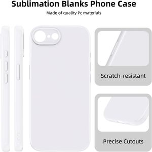 Prensa de calor por sublimación de 6 piezas para fundas de teléfono personalizables de TPU brillante, delgadas, suaves y a prueba de golpes de 6.1 pulgadas (16e/17e) - Lindas y atractivas - Product Image 5