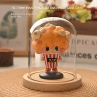 Cúpula de Vidrio de Borosilicato para Figuras de la Liga Juvenil Times, Cubierta Antipolvo para Muñecas TNT, Diseño Moderno Minimalista, Exhibición Transparente