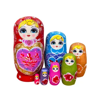Лидер продаж, деревянная кукла-матрешка, 7 слоев, Россия, Матрешка, кукла для украшения дома