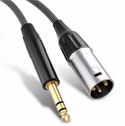 Balanced 1/4 Inch to XLR Male Cable Heavy Duty 6.35mm TRS to XLR Connector Patch Cord Audio Interface PA System DJ Microphone