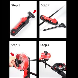 Enrollador de Línea de Pesca Universal Portátil al por Mayor, Ajustable para Diversos Tamaños, Dispositivo de Enrollado Multifuncional para Pesca - Product Image 4