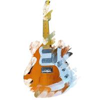 Gitar Listrik Sunburst T Body Kayu Solid Finishing Glossy Gitar Listrik Custom Gitar Listrik Kidal