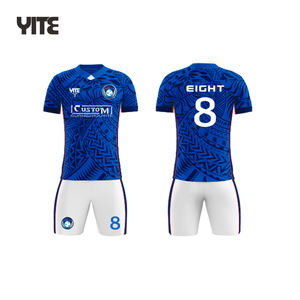 Maglia da <span class=keywords><strong>calcio</strong></span> blu e bianca, - Product Image 2