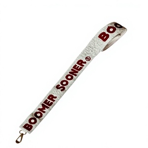 Boomer Sooner Polyester Lanyard With Metal Hook Fashionable Durable White Strap For ID <b>Cards</b> <b>Key</b> <b>Holders</b> Phone Straps Beads - Product Image 1