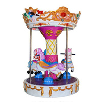 Le parc d'attractions attrayant extérieur d'enfants monte le cheval de carrousel de manège d'enfants à vendre