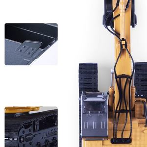 6526A 6519A Coche de Ingeniería a Control Remoto 1/20, Excavadora RC de Aleación con Pulverizador, Torre Giratoria 690 Grados, Simula Humo WEITENG - Product Image 5