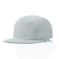 Casquette de sport pour homme JX personnalisée avec logo brodé, visière plate, 5 panneaux, non structurée, style camp, avec corde