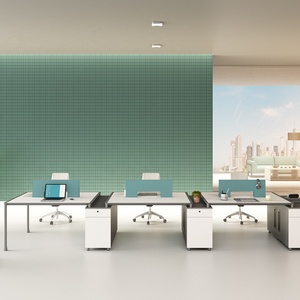 Escritorio Armable <b>Office</b> Desk Cubiculos Oficina <b>Table</b> Furniture Modular 2/4/6/8 Person Call Center <b>Office</b> Cubicles Workstation - Product Image 2