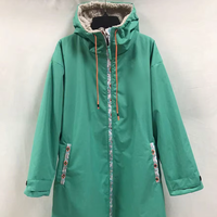 Veste parka de bain personnalisée avec logo, doublure polaire, imperméable, pour la natation, le surf et le changement de tenue à la plage
