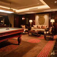 Décoration d'hôtel et de maison, tapis, moquette murale Axminster, vente en gros de laine et de nylon, utilisation en salle de billard de casino