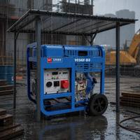Générateur diesel portable Yuchai 5 kW YC5GF-D3, style ouvert, moteur 188FE, 50 Hz, triphasé, pour usage industriel