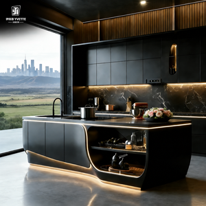 Premium Custom <strong>Kitchen</strong> Cabinets Luxury Modular <strong>Cupboard</strong> Storage Island Furniture for Villa Apartment Hotel Project Wholesale OEM - Product Image 3