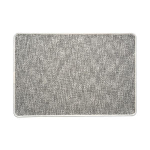 Alfombra de Baño Rectangular Minimalista de Fibra de Poliéster Absorbente Antideslizante para Entrada de Baño de Secado Rápido con Diseño Sólido - Product Image 1