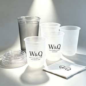 Gobelets de communion jetables de 12 oz (0,75 oz) en plastique transparent mini pour les églises, les cérémonies religieuses et les fournitures, avec serviette, pour le toast de Noël - Product Image 1