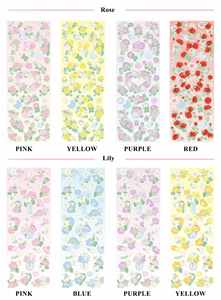 Die Cut Self Adhesive Reflective rainbow Holographic Labels Custom Hologram Sticker with Different Flower <b>Pattern</b> - Product Image 4