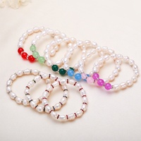 Bracelet élastique simple unisexe en perles d'eau douce Miuxi, blanc, qualité AAAAA/AAAA, bijoux de Chine, sans certificat, vente en gros
