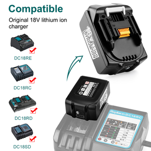 Kc giấy chứng nhận 18V 5.0ah Li-ion thay thế pin cho 18V công cụ dẫn chỉ số công suất cao lithium ion gói - Product Image 5