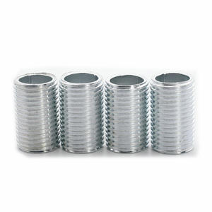 Metal tam diş Hollow M10 gümüş donanım aksesuarları silindirik tüp vida sütun paslanmaz çelik diş tüp - Product Image 1