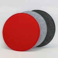Coussin de siège rond en feutre double face antidérapant pour chaise de bureau et restaurant, vente en gros, fabriqué en Chine