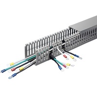 Goulotte de câblage industrielle ignifuge WBO 5060 en PVC – Prix attractif pour le routage électrique