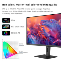 Moniteur OEM 32 pouces 6K 16:9 6016x3384 PBP KVM avec haut-parleurs intégrés, panneau LED IPS, 2000:1, support mural VESA pour le bureau, la conception graphique et le jeu