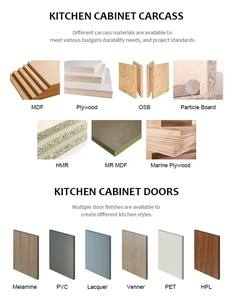 Meubles de cuisine modulaires de luxe modernes, construction en contreplaqué stratifié, design écologique, <span class=keywords><strong>pour</strong></span> appartement, usage complet - Product Image 5