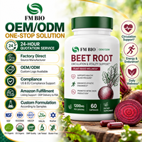 Capsules de racine de betterave en marque privée, capsules de racine de betterave favorisant une endurance naturelle, complément végétalien à base de plantes, vente en gros en vrac