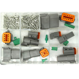 AOWIFT Deutsch Steckverbinder-Set mit Crimpzange DT 2 3 4 6 8 12 Pin Steckverbinder Deutsch Pins Größe 16 Massivkontakte - Product Image 2