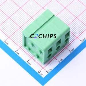 JL105V-75003G01 Screw Terminal Block Through hole Component (THT),P=7.5mm Connector 1x3P 7.5mm Green Through Hole - Product Image 1