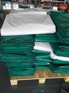 Bâche de camion personnalisée imperméable et ignifuge, en PVC solide blanc, rouleau de bâche <span class=keywords><strong>avec</strong></span> œillets - Product Image 2