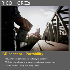 Ri coh GR IIIx, Black, <b>Digital</b> Compact <b>Camera</b> with 24MP APS-C Size CMOS Sensor - Product Image 6