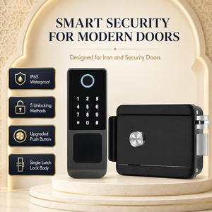 Cerradura Inteligente WiFi Sinon Tuya para Exteriores, Impermeable, con Huella Dactilar, Tarjeta RFID, Sin Llave, Cerradura Digital para Puerta de Villa o Portón de Hierro en Arabia Saudita - Product Image 5