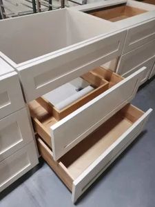 Meubles en bois pour la maison, bois massif, style américain shaker, portes, armoires de cuisine - Product Image 6