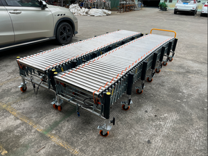 Esteira Transportadora de Rolos por Gravidade Automática Expansível e Ajustável, Resistente ao Calor, em Aço Inoxidável 1. Expansível 2. Transportador de Rolos - Product Image 3