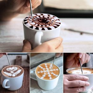 Bunter 1,0 Dicke Metall milch krug für Baristas Modernes Design 350ml 600ml Milch krug für Kaffee - Product Image 5