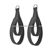 Sangle de cheville à anneau double pour lit de yoga, avec poignée de traction et dragonne, modèle YF0007