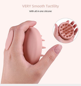 Personalizar LOGOTIPO Eco Friendly Soft Silicone Head <span class=keywords><strong>Scalp</strong></span> Massager Shampoo Scrubber Hair <span class=keywords><strong>Brush</strong></span> Wash <span class=keywords><strong>Scalp</strong></span> HairBrush - Product Image 3