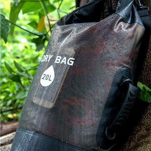 Light Blue Transparent Color <strong>Waterproof</strong> Dry <strong>Bag</strong> 10L <strong>Waterproof</strong> Backpack PVC Material Durable <strong>Bag</strong> For Outdoor Sports - Product Image 5