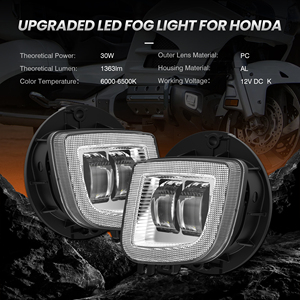 Fari Fendinebbia a LED con Segnale Halo per Honda Goldwing GL1800 2012-2017, Accessori Moto per Gold Wing GL 1800 F6B <span class=keywords><strong>Valkyrie</strong></span> - Product Image 3