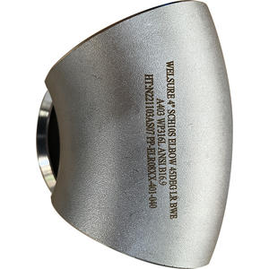 Welsure di alta qualità 1 3 pollici Sch40 sanitario in acciaio <span class=keywords><strong>inox</strong></span> 304 grado ASME B16.9 piegare 90 gradi gomito di buona qualità - Product Image 1
