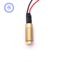 Module de diode laser à tête en laiton 35mW 50mW 532nm 3-5V, motif étoiles vertes focalisable pour projection