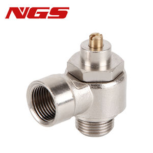 פנאומטי SLF כל מתכת פנימי כל נחושת ושנין חיצוניות שסתום מצערת מחבר מהיר SL חוט פנימי וחיצוני מהירות חד כיוונית - Product Image 4