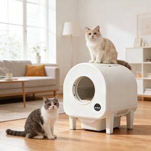 Litière automatique pour chat, directement de l'usine, grande capacité, robuste, facile à nettoyer, pour chats de grande taille. - Product Image 1